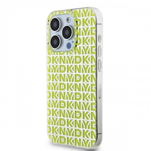 DKNY PC|TPU Repeat Pattern Case for iPhone 15 Pro Max Yellow image 2