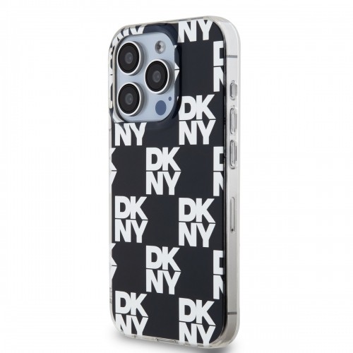 DKNY PC|TPU Checkered Pattern Case for iPhone 14 Pro Max Black image 2