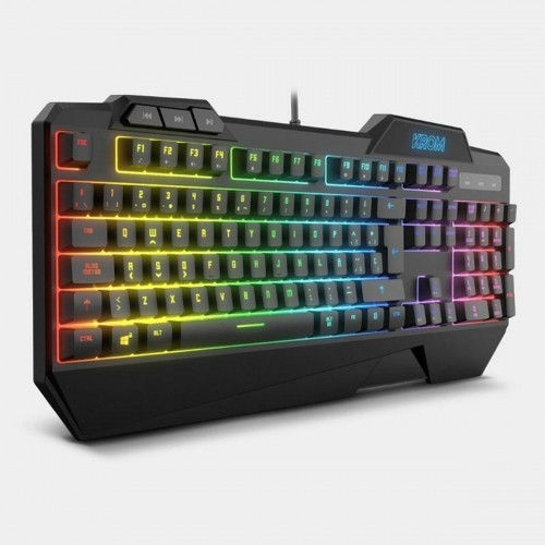 Tastatūra ar Spēļu Peli Krom Krusher RGB Melns image 2