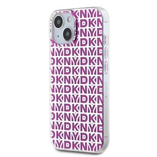 DKNY PC|TPU Repeat Pattern Case for iPhone 15 Pink image 2