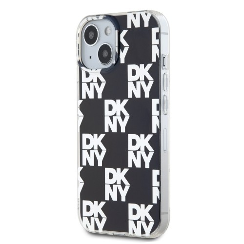 DKNY PC|TPU Checkered Pattern Case for iPhone 14 Black image 2