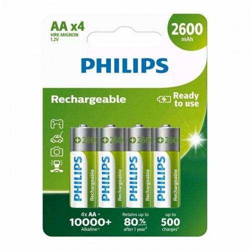 Батарейки Philips R6B4B260/10 1,2 V image 2