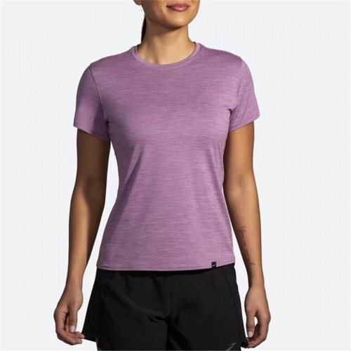 Women’s Short Sleeve T-Shirt Brooks Luxe Lilac image 2