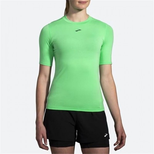 Sieviešu Krekls ar Īsām Piedurknēm Brooks High Point Zaļš image 2