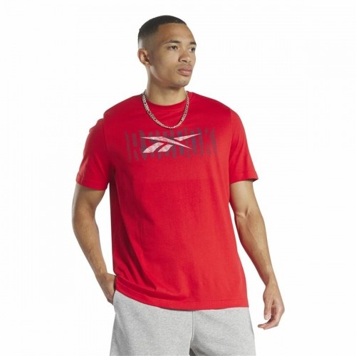 Men’s Short Sleeve T-Shirt Reebok Graphic Series Red image 2
