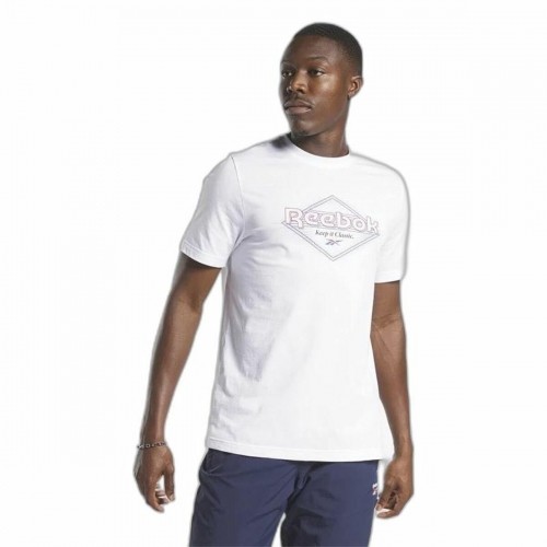Vīriešu Krekls ar Īsām Piedurknēm Reebok Graphic Series Balts image 2