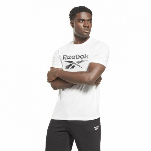 Vīriešu Krekls ar Īsām Piedurknēm Reebok Indentity Modern Camo Balts Kamuflāža image 2