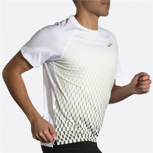 Men’s Short Sleeve T-Shirt Brooks Atmosphere 2.0 White image 2