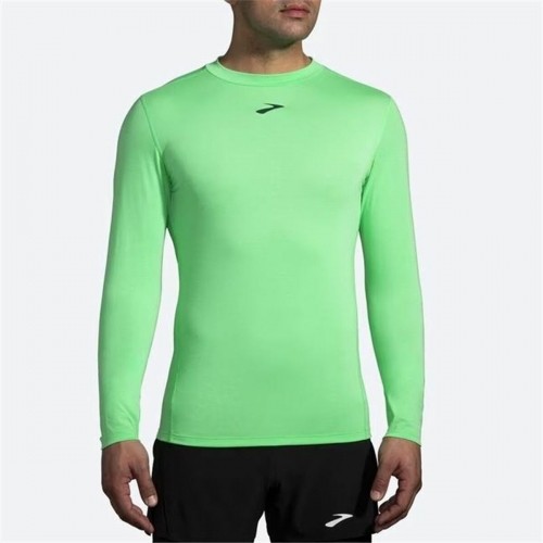 Vīriešu Krekls ar Garām Piedurknēm Brooks High Point Zaļš image 2