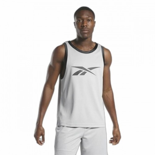 Basketball shirt Reebok Light grey image 2