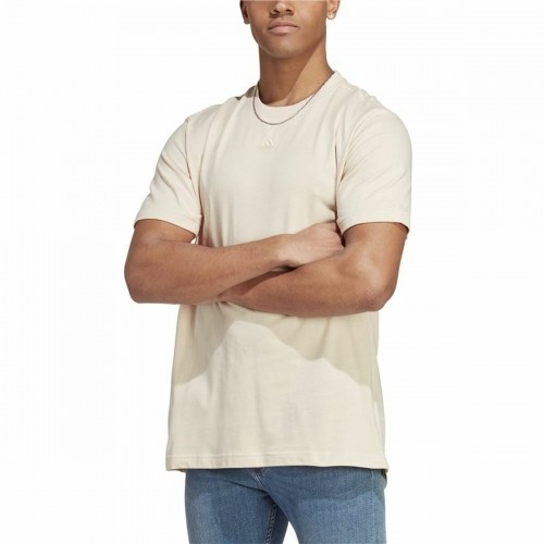 Vīriešu Krekls ar Īsām Piedurknēm Adidas All Szn Bēšs image 2