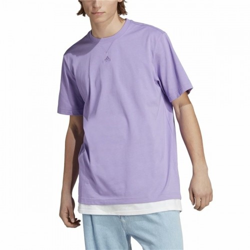 Men’s Short Sleeve T-Shirt Adidas All Szn Purple image 2