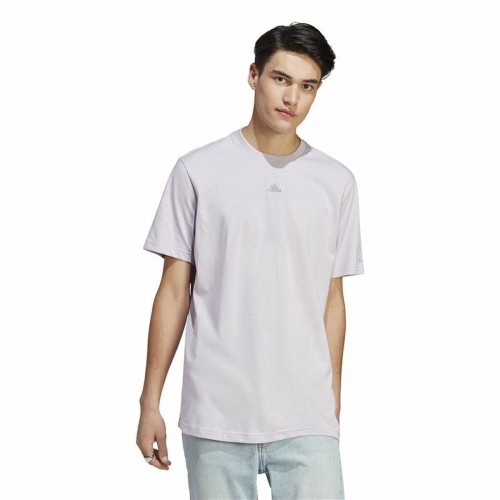 Men’s Short Sleeve T-Shirt Adidas All Szn Lilac image 2