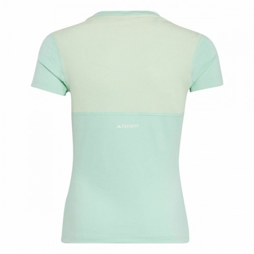 Child's Short Sleeve T-Shirt Adidas Techfit Aeroready Sport Icons Green image 2