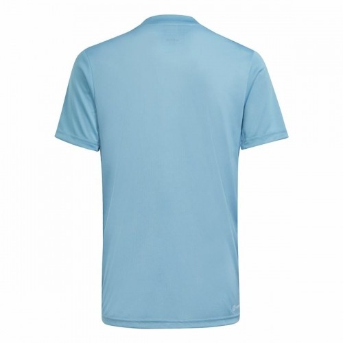 Child's Short Sleeve T-Shirt Adidas Training Essentials Light Blue image 2
