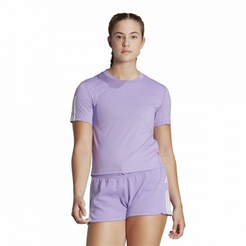 Футболка с коротким рукавом женская Adidas Essentials Сливовый Лиловый image 2