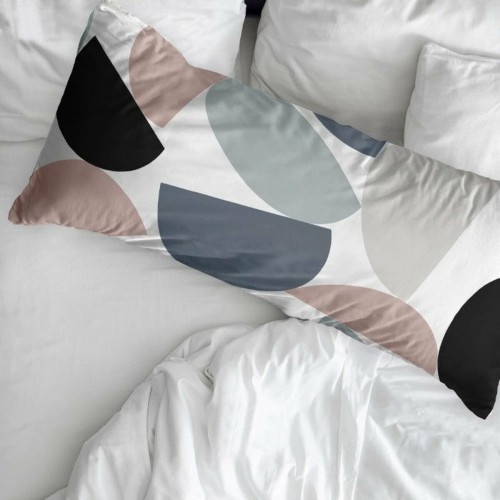 Pillowcase Decolores Hayes Grey 45 x 110 cm Cotton image 2