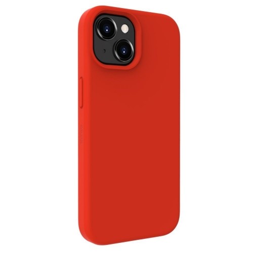 Evelatus Premium Mīksta pieskāriena silikona aizmugures maks-apvalks priekš iPhone 15 Sarkana image 2