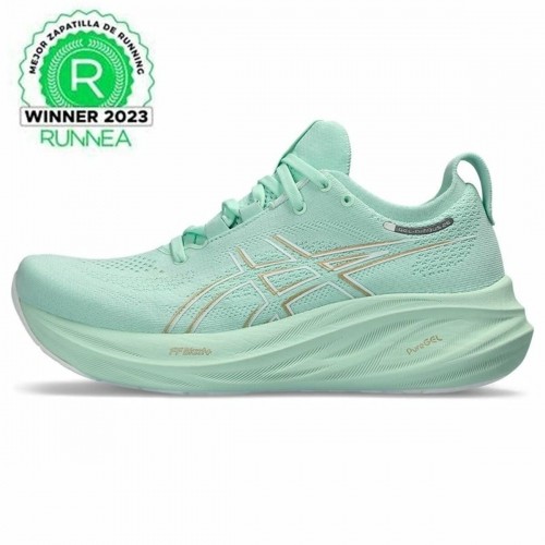 Sports Trainers for Women Asics Gel-Nimbus 26 Aquamarine Mint image 2