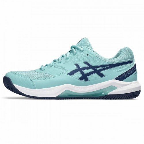 Adult's Padel Trainers Asics Gel-Dedicate 8 Turquoise Light Blue image 2