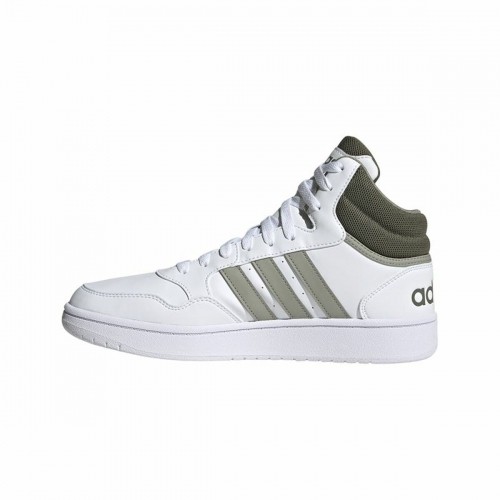 Basketbola Apavi Pieaugušajiem Adidas Hoops 3.0 Mid Balts image 2