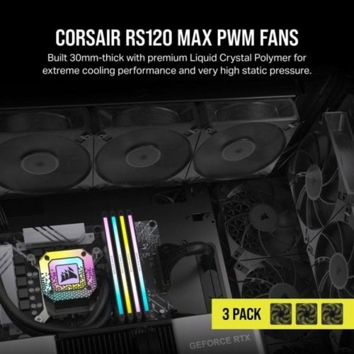 Kārbas ventilators Corsair RS120 MAX PWM image 2