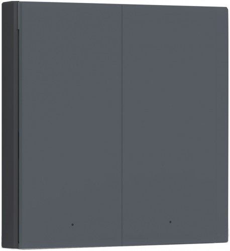 Aqara Smart Wall Switch H1 Double (with neutral), grey image 2