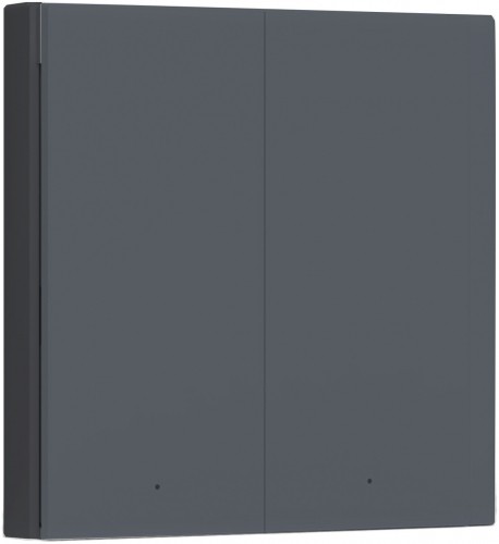 Aqara Smart Wall Switch H1 Double (no neutral), grey image 2