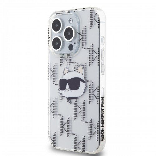 Karl Lagerfeld IML Electroplated Choupette Head Case for iPhone 15 Pro Max Transparent image 2
