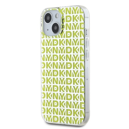 DKNY PC|TPU Repeat Pattern Case for iPhone 15 Yellow image 2