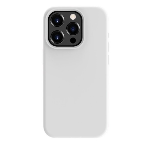 Evelatus Premium Mīksta pieskāriena silikona aizmugures maks-apvalks priekš iPhone 15 Pro Balta image 2