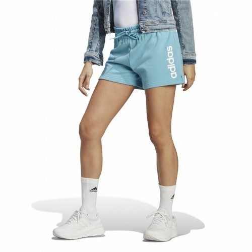 Спортивные женские шорты Adidas Linear Светло-циановый image 2