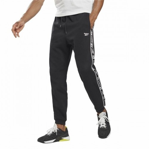 Длинные спортивные штаны Reebok Ri Tape Чёрный image 2