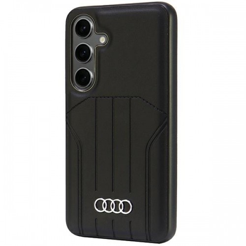 Audi Synthetic Leather MagSafe S24 S921 czarny|black hardcase AU-TPUPCMS24-Q5|D1-BK image 2