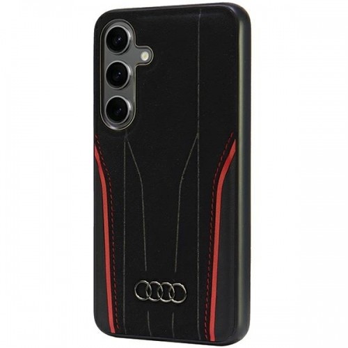 Audi Genuine Leather MagSafe S24 S921 czarno-czerwony|black-red hardcase AU-TPUPCS24-R8|D3-RD image 2