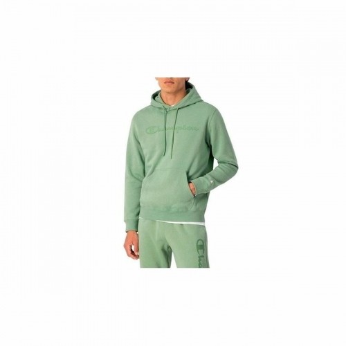 Men’s Hoodie Champion Crewneck White Lime green image 2