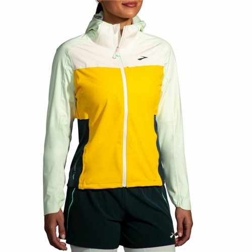 Women's Sports Jacket Brooks High Point Waterproof White image 2