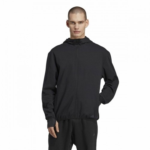 Мужская спортивная куртка Adidas Base Чёрный Белый image 2