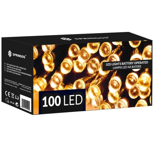 Akumulatora gaismas Springos CL4030 100 Led image 2