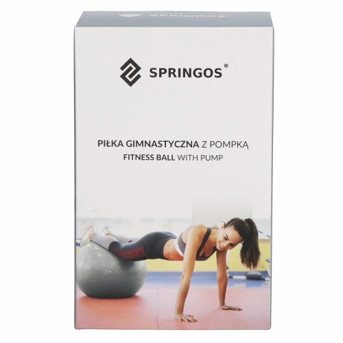 Мяч для упражнений с насосом Springos FB0006 55см image 2