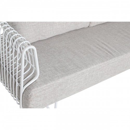 Sofa Home ESPRIT White Beige Metal 180 x 66 x 66 cm image 2