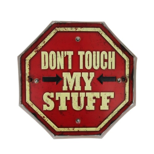 RETRO Metal Sign LED Don't Touch Forever Light image 2