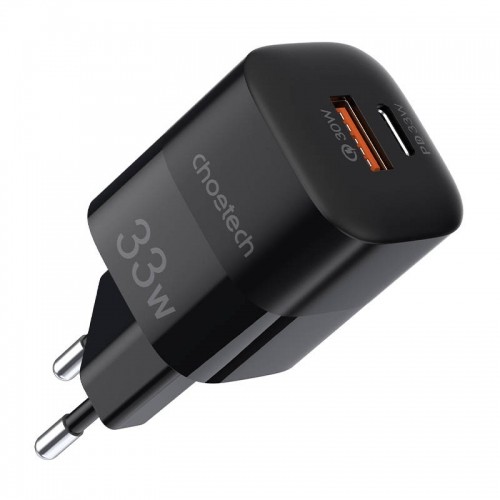 Choetech Fast USB Wall Charger USB Type C PD QC 33W black (PD5006) image 2