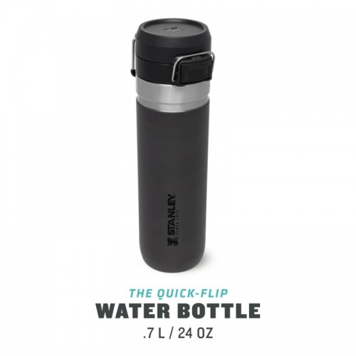 Stanley Termopudele The Quick Flip Water Bottle Go 0,71L tumši pelēka image 2