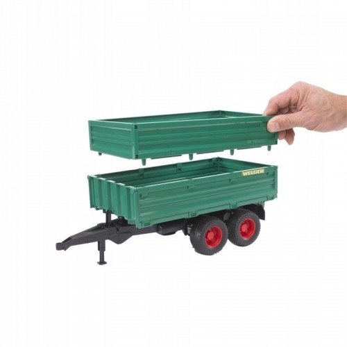 BRUDER 1:16 tipping trailer with removable top, 02010 image 2