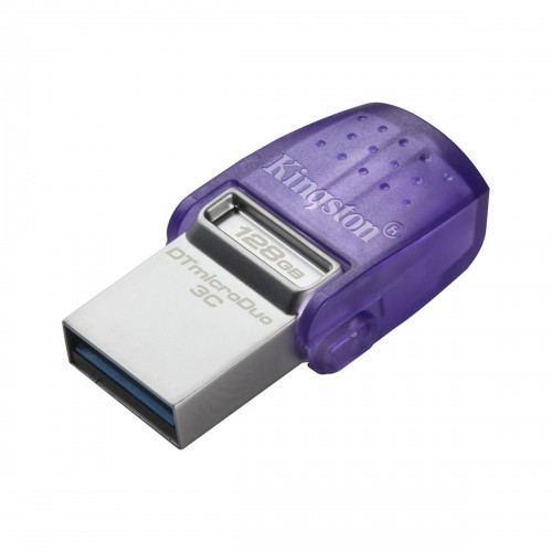 USB Zibatmiņa Kingston DataTraveler  microDuo 3C 128 GB Violets image 2