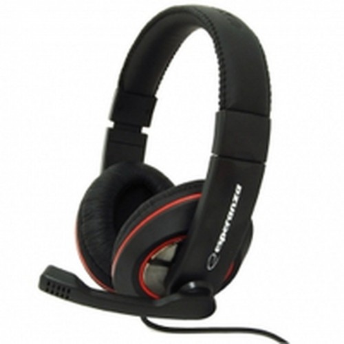 Headphones Esperanza EH118 Black Red image 2