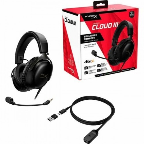 Headphones with Microphone Hyperx Cloud III Black image 2