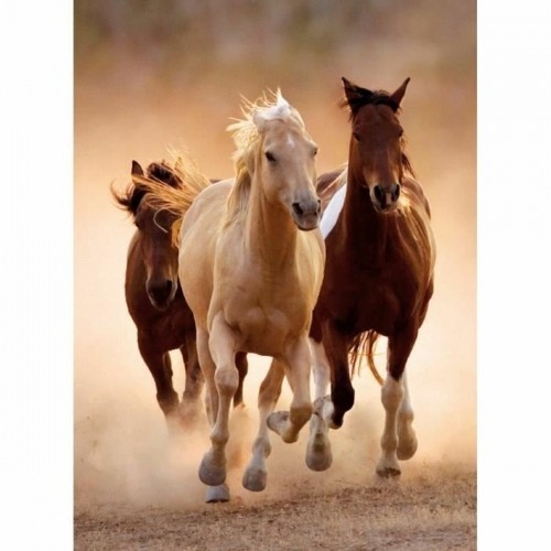 Puzle un domino komplekts Clementoni Wild Horses 391684 67,7 x 47,7 cm 1000 Daudzums image 2