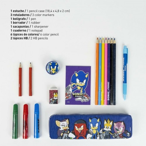 Stationery Set Sonic Blue 24 Pieces image 2